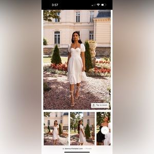Alamour white dress